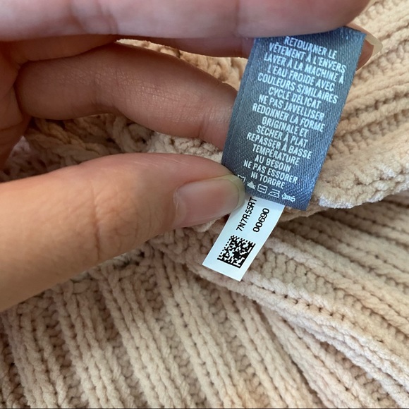 Aerie Oversized Turtleneck Sweater Knit Pink XS - Picture 7 of 10